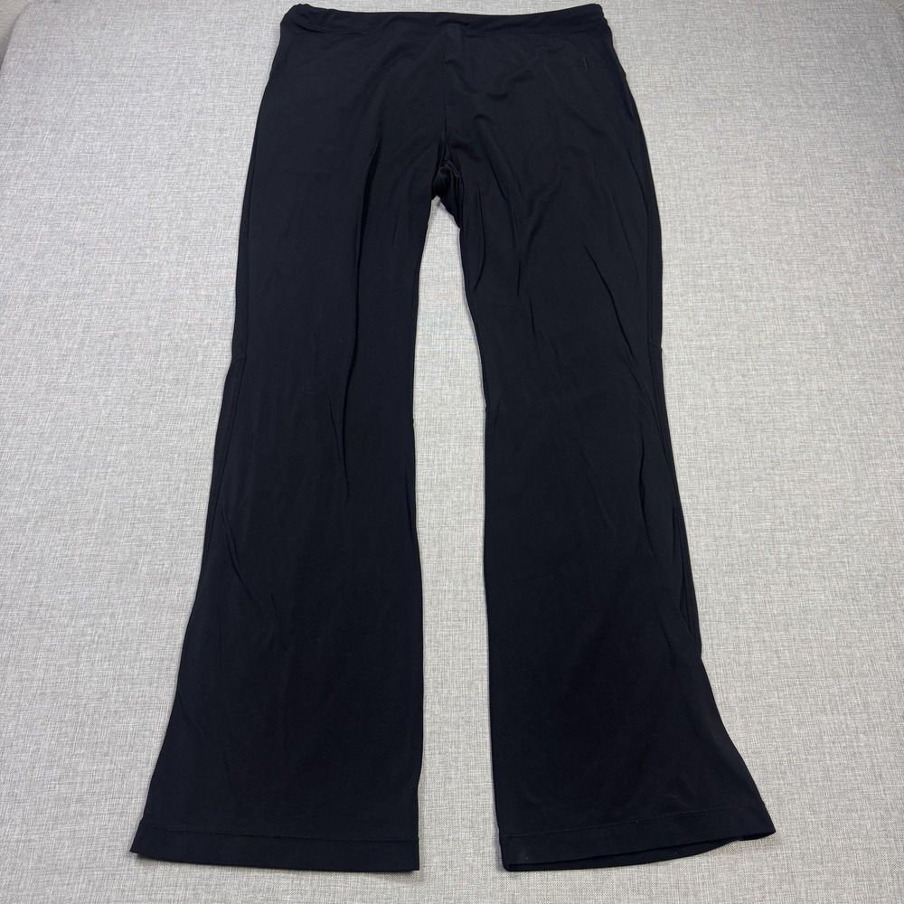 Coolibar Pants Womens XL Black Ankle Flared UV Protection Stretch Activewear